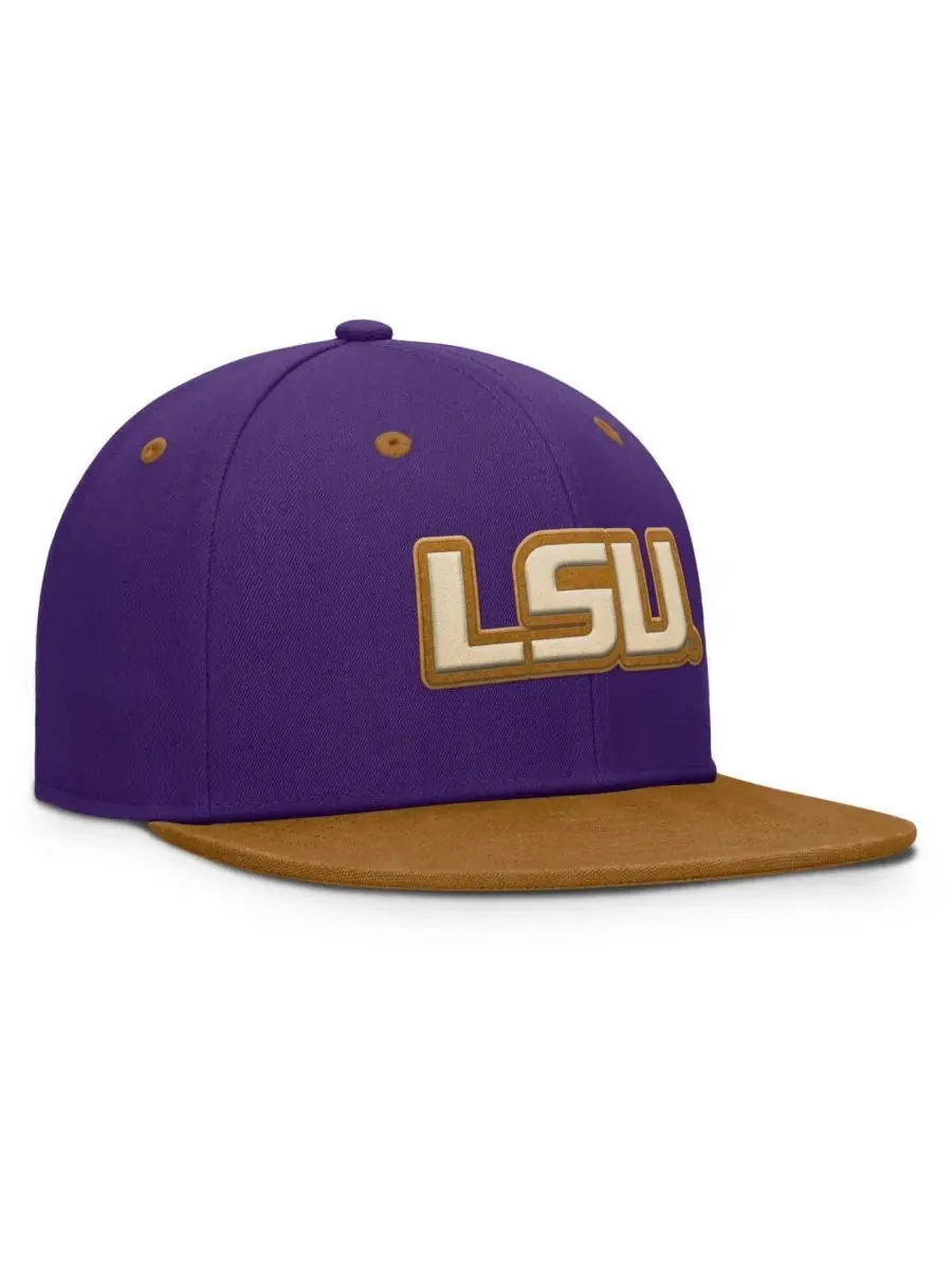 Fanatics Мужская кепка Noboa с логотипом LSU Tigers — изображение 3 из 4, фиолетовый коричневый