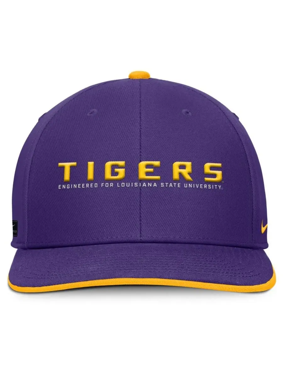 Nike Мужская фиолетовая кепка LSU Tigers 2025 On-Field Pro Performance с регулируемой высотой — изображение 2 из 4