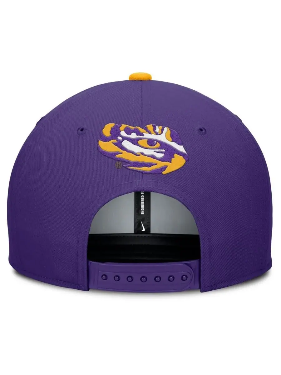 Nike Мужская фиолетовая кепка LSU Tigers 2025 On-Field Pro Performance с регулируемой высотой — изображение 4 из 4