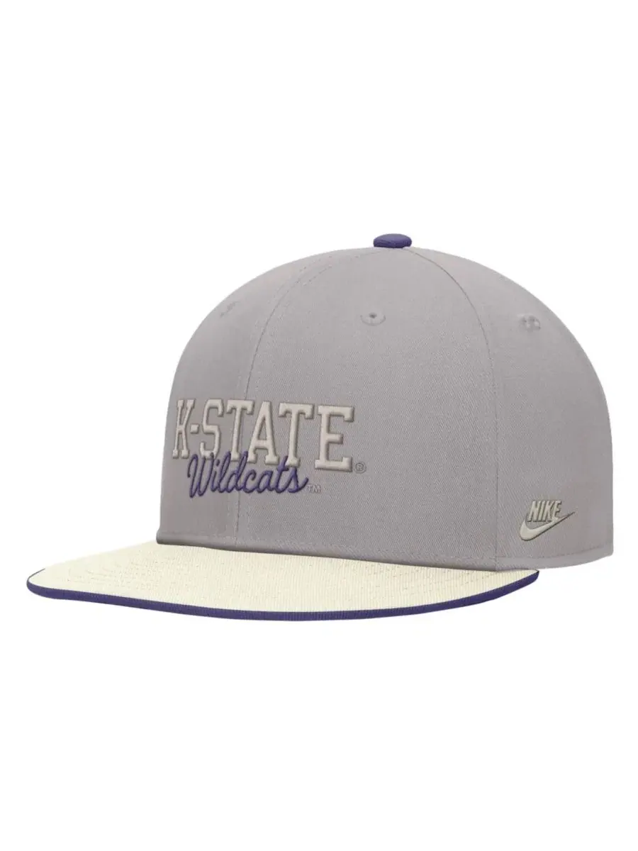 Кепка-снэпбек с вышивкой Vintage Script Pro Dri-FIT Nike — изображение 2 из 3, серый