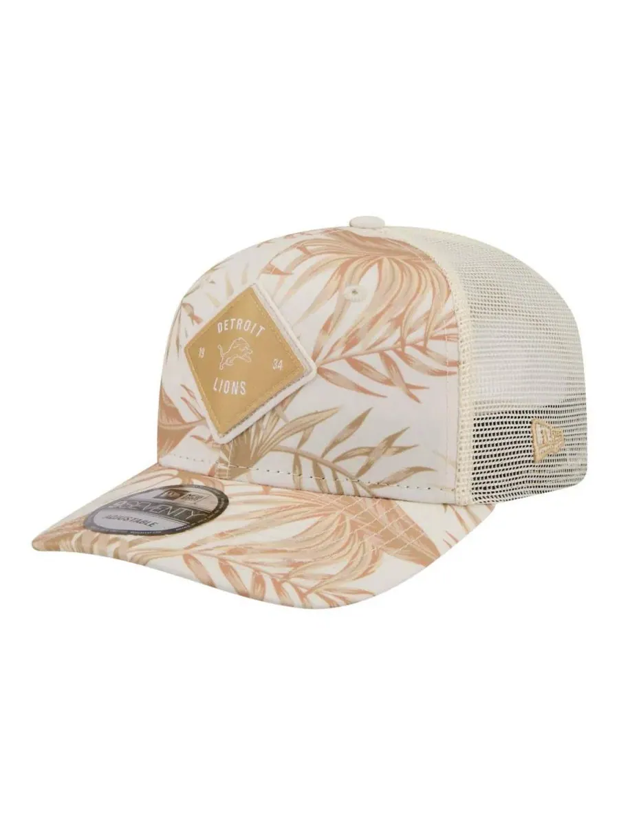 Бейсболка с козырьком Detroit Lions Tonal Palm 9SEVENTY New Era — изображение 1 из 5, бежевый