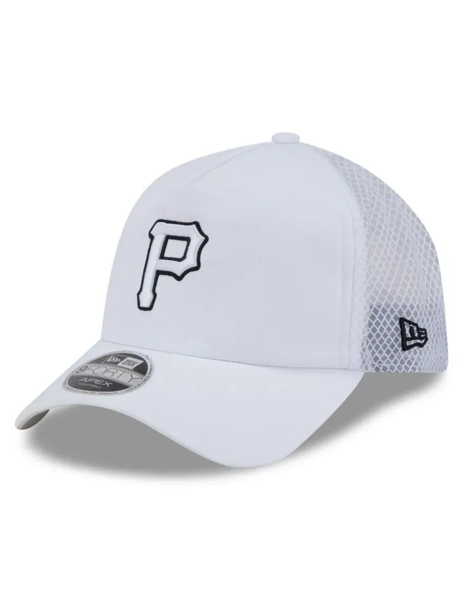 Кепка-тракер с принтом Pittsburgh Pirates, модель 2026 Batting Practice Apex 9FORTY Adjustable — изображение 1 из 4, белый