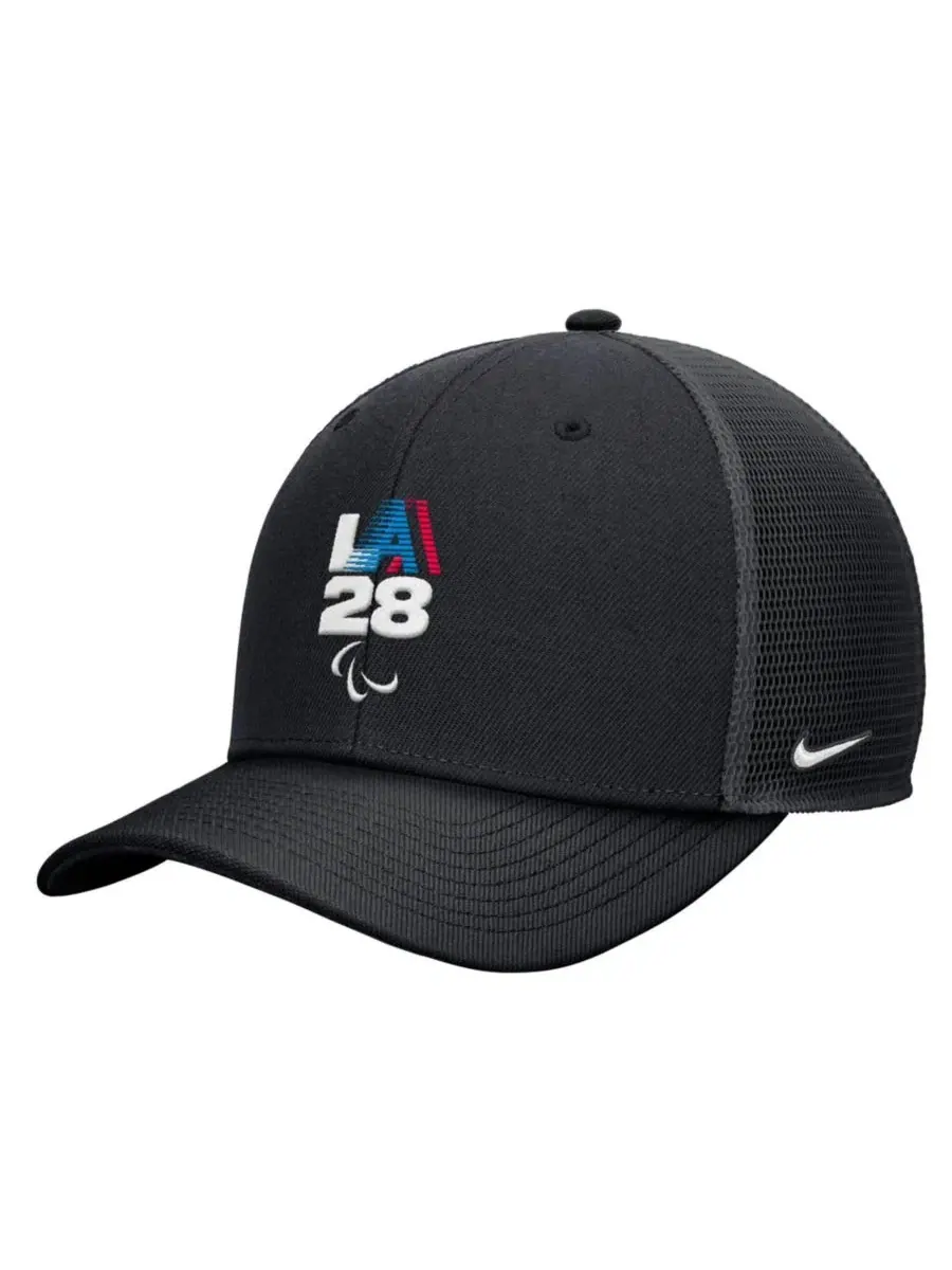 Бейсболка-тракер Nike LA28 Summer Paralympics Retro Stripe Rise — изображение 1 из 3, черный
