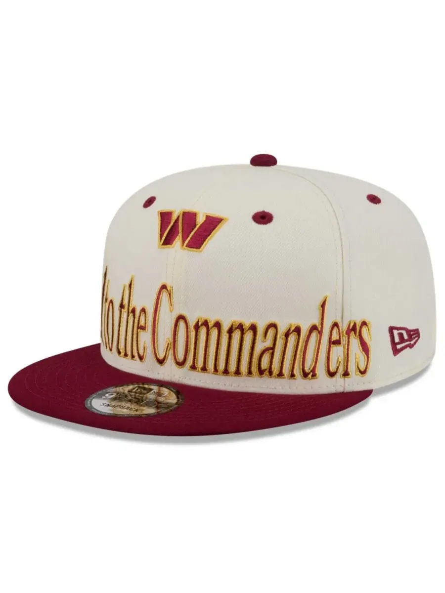 Кепка-снэпбек с вышивкой Washington Commanders New Era — изображение 1 из 5, бежевый