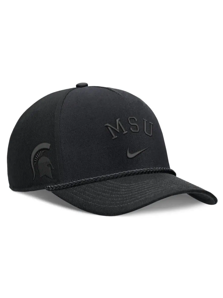 Кепка Nike Rise с косичкой, модель Campus Prep Tonal Rope Nike — изображение 3 из 4, черный