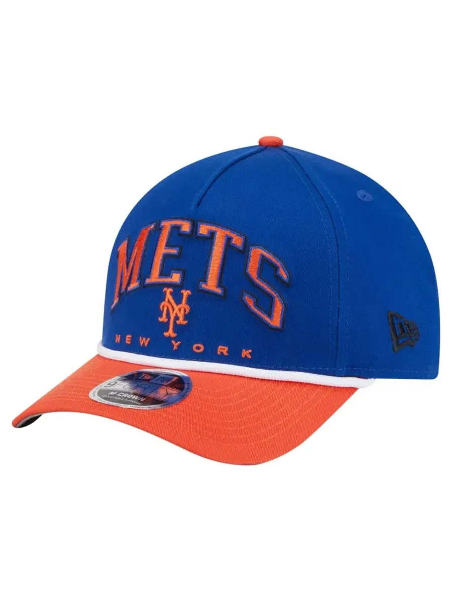 Кепка с вышивкой New York Mets Arch 9FORTY A-Frame M-Crown Adjustable Hat New Era — изображение 1 из 5, оранжевый