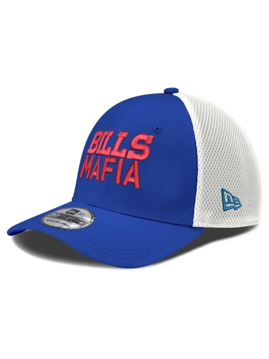 Бейсболка New Era Bills Mafia Neo 39THIRTY Flex — изображение 1 из 4, белый