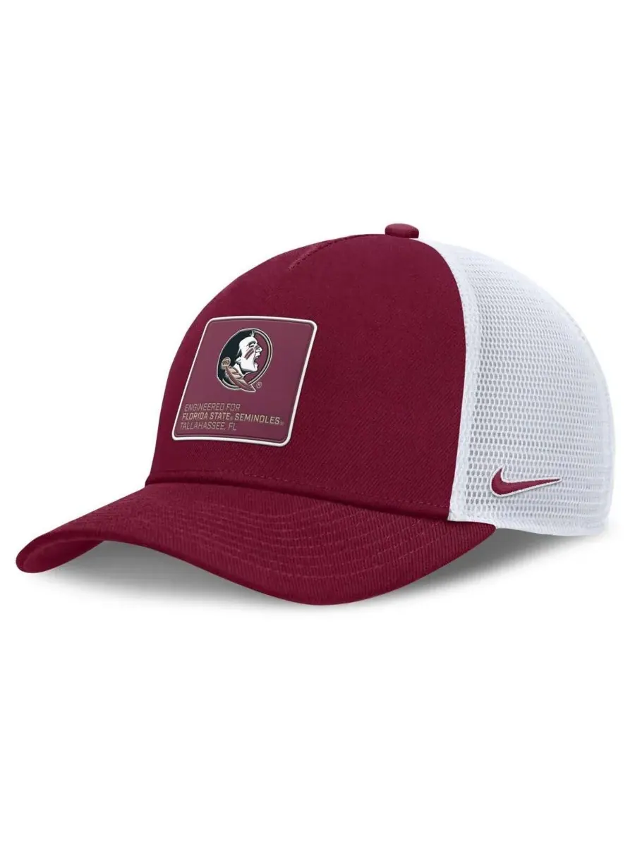 Nike Мужская регулируемая бейсболка-тракер Florida State Seminoles 2025 On-Field Rise Engineered — изображение 1 из 4, белый