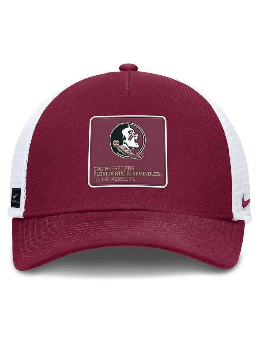 Nike Мужская регулируемая бейсболка-тракер Florida State Seminoles 2025 On-Field Rise Engineered — изображение 4 из 4, белый