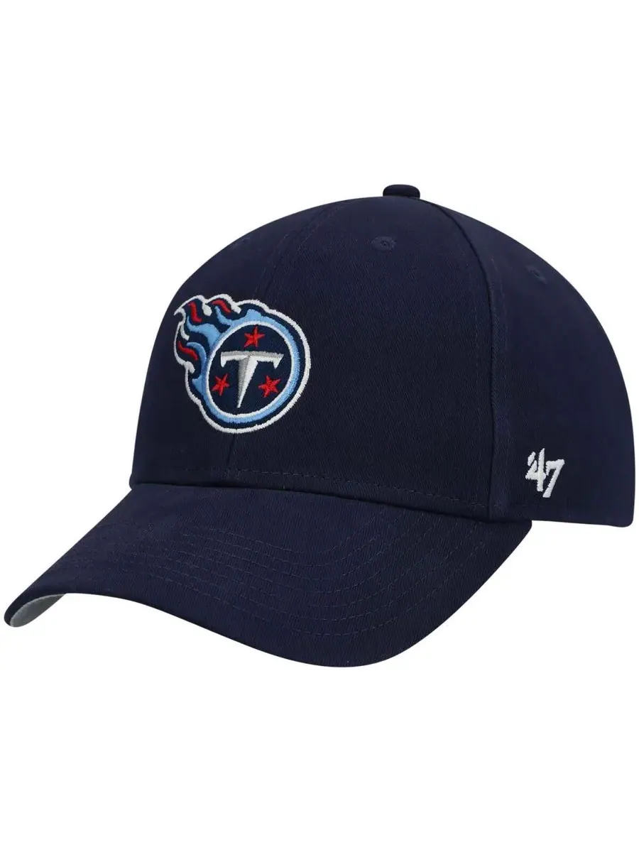 '47 Brand Детская темно-синяя бейсболка Tennessee Titans Basic MVP с регулируемым креплением — изображение 1 из 4
