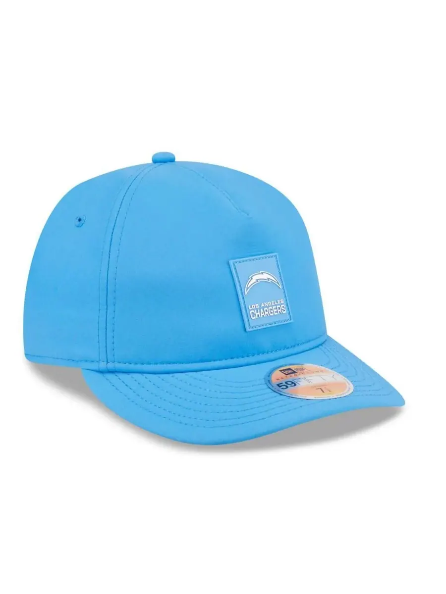 New Era Мужская бейсболка Los Angeles Chargers 2025 Sideline Retro Crown 59FIFTY светло-голубого — изображение 4 из 5, синий