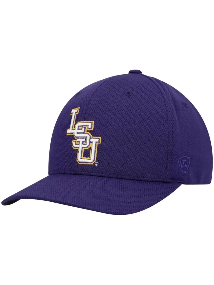 Top of the World Мужская фиолетовая кепка LSU Tigers Reflex Logo Flex Hat — изображение 1 из 4, фиолетовый