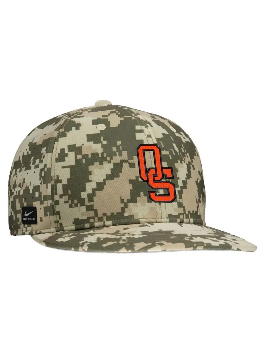 Nike Мужская бейсбольная кепка с цифровым камуфляжным рисунком Oklahoma State Cowboys для игры на — изображение 2 из 3