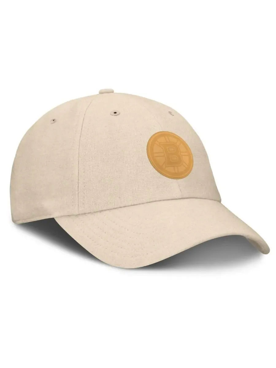 Fanatics Мужская регулируемая кепка из парусины с логотипом Boston Bruins Front Office — изображение 2 из 4, бежевый