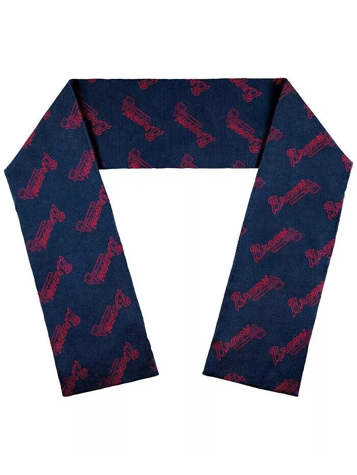 Женский шарф с логотипом команды Atlanta Braves WEAR by Erin Andrews — изображение 1 из 1