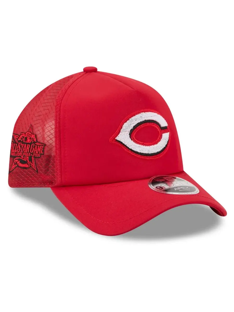 Кепка New Era 9FORTY Apex с вышивкой Cincinnati Reds — изображение 1 из 5, красный
