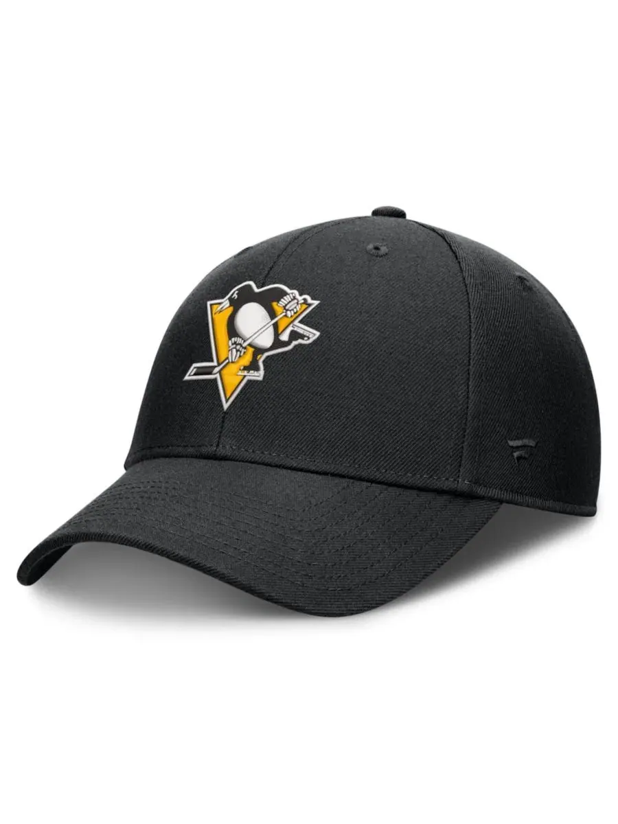 Бейсболка с вышитым логотипом Pittsburgh Penguins Fanatics — изображение 1 из 4, черный