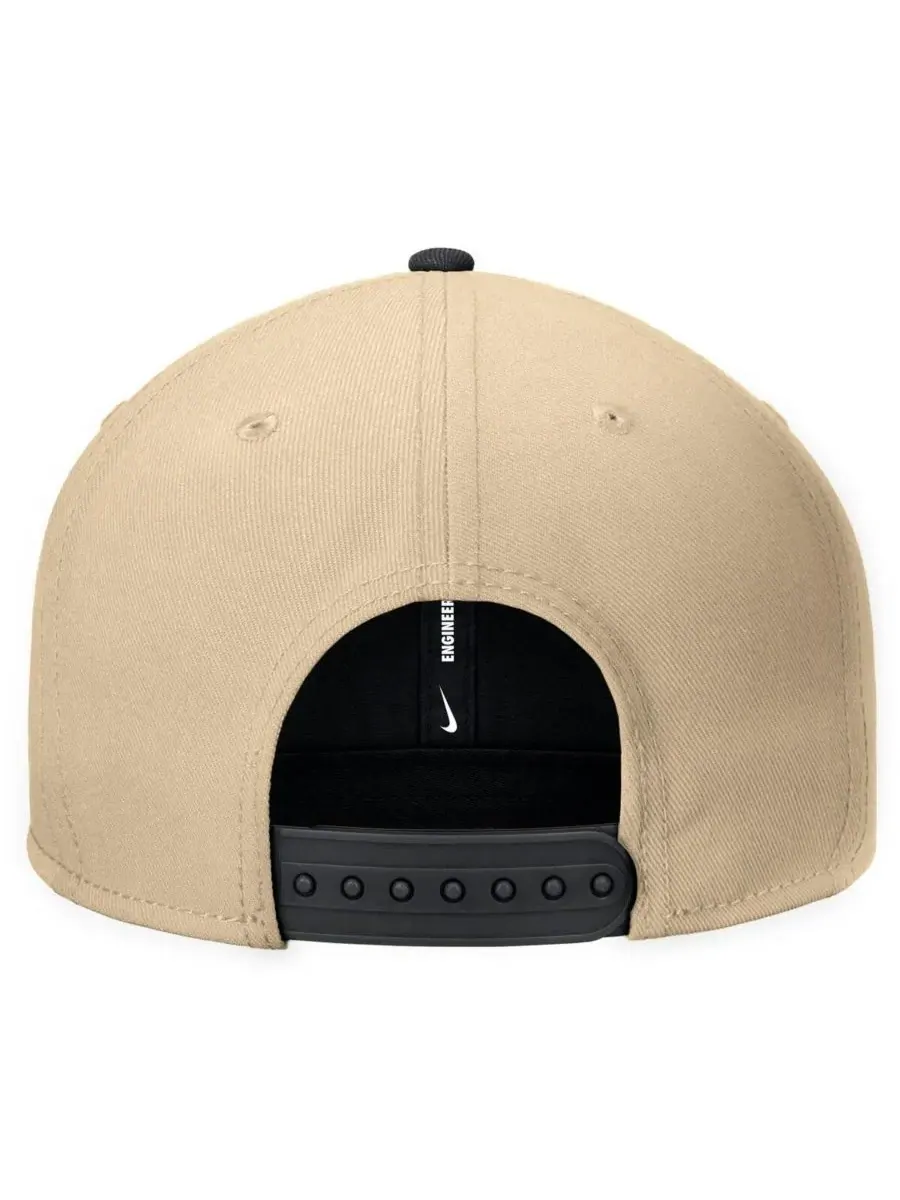 Мужская золотистая кепка Wake Forest Demon Deacons Vintage Script Pro Dri-FIT Snapback Nike — изображение 2 из 2, золото