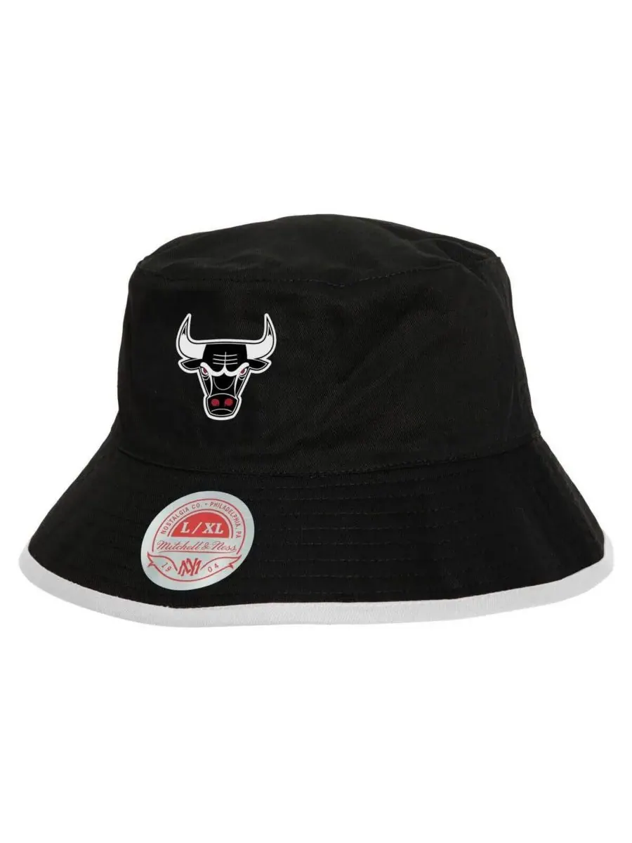 Mitchell & Ness Мужская двусторонняя панама Chicago Bulls — изображение 1 из 3, черный красный