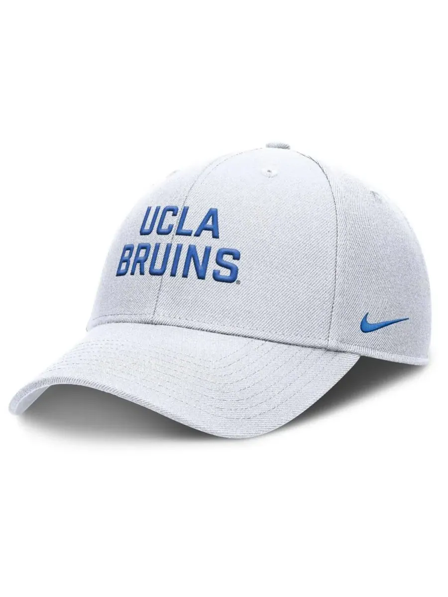 Nike Мужская белая регулируемая кепка для тренировок UCLA Bruins Rise — изображение 1 из 4, белый