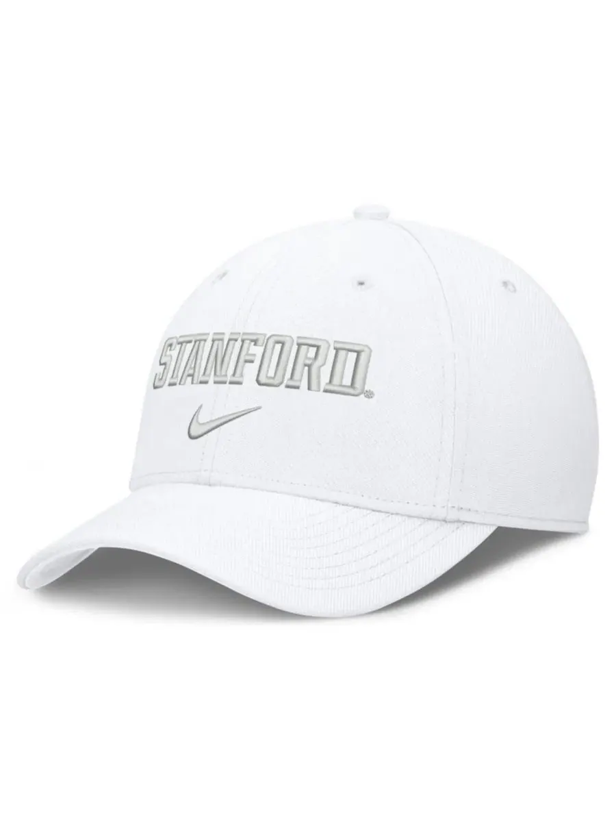 Кепка Nike Stanford Cardinal Rise On-Field SwooshFlex Dri-FIT Flex Hat — изображение 1 из 3, белый