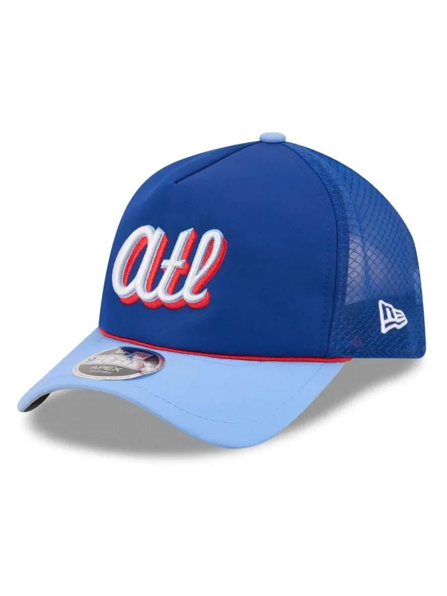 Кепка New Era с вышитым логотипом Atlanta Braves — изображение 1 из 5, синий