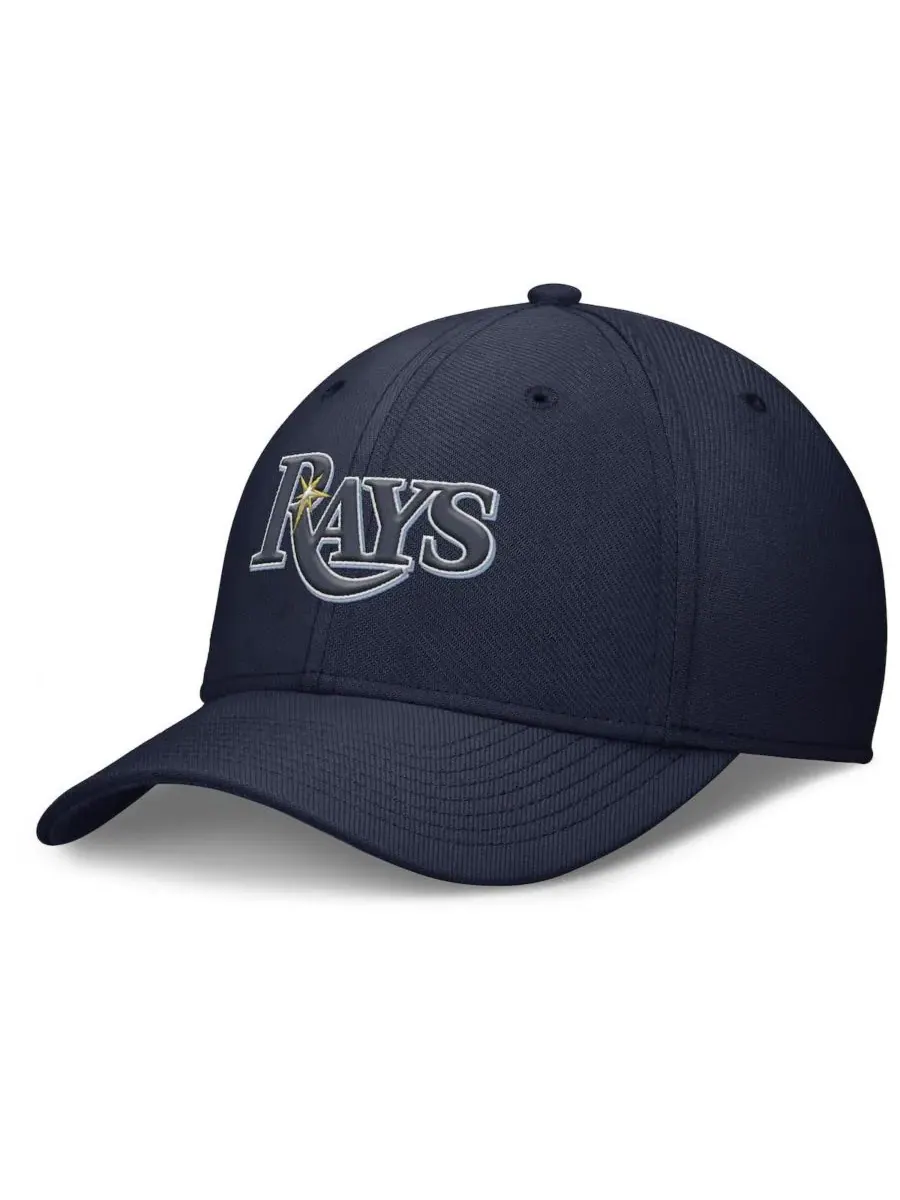 Nike Мужская темно-синяя бейсболка Tampa Bay Rays Rise Performance Flex — изображение 1 из 4, темно-синий
