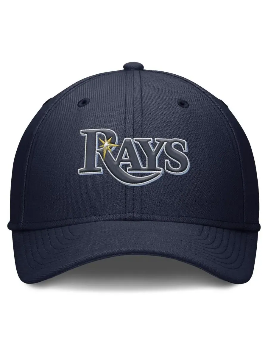 Nike Мужская темно-синяя бейсболка Tampa Bay Rays Rise Performance Flex — изображение 2 из 4, темно-синий