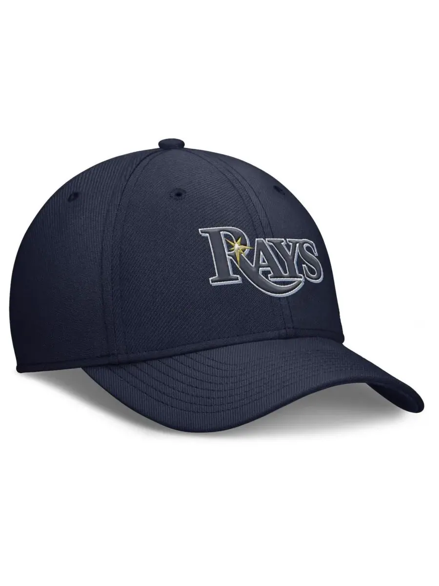 Nike Мужская темно-синяя бейсболка Tampa Bay Rays Rise Performance Flex — изображение 3 из 4, темно-синий
