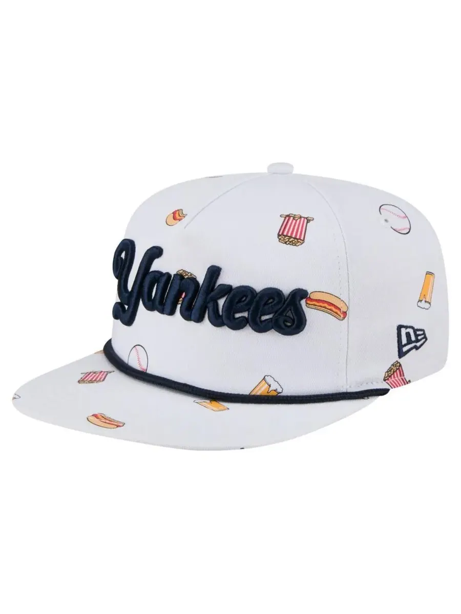 New Era Мужская белая регулируемая кепка с канатом для поддержки команды New York Yankees, размер — изображение 1 из 4, белый