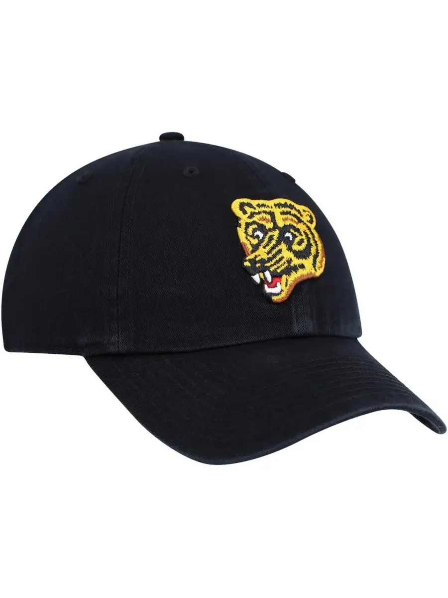 '47 Brand Мужская черная регулируемая бейсболка Boston Bruins Clean Up — изображение 3 из 4, черный