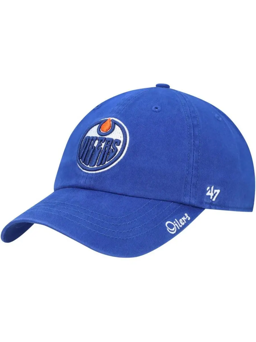 Женская регулируемая бейсболка Royal Edmonton Oilers Miata Clean Up '47 Brand — изображение 1 из 4, королевский