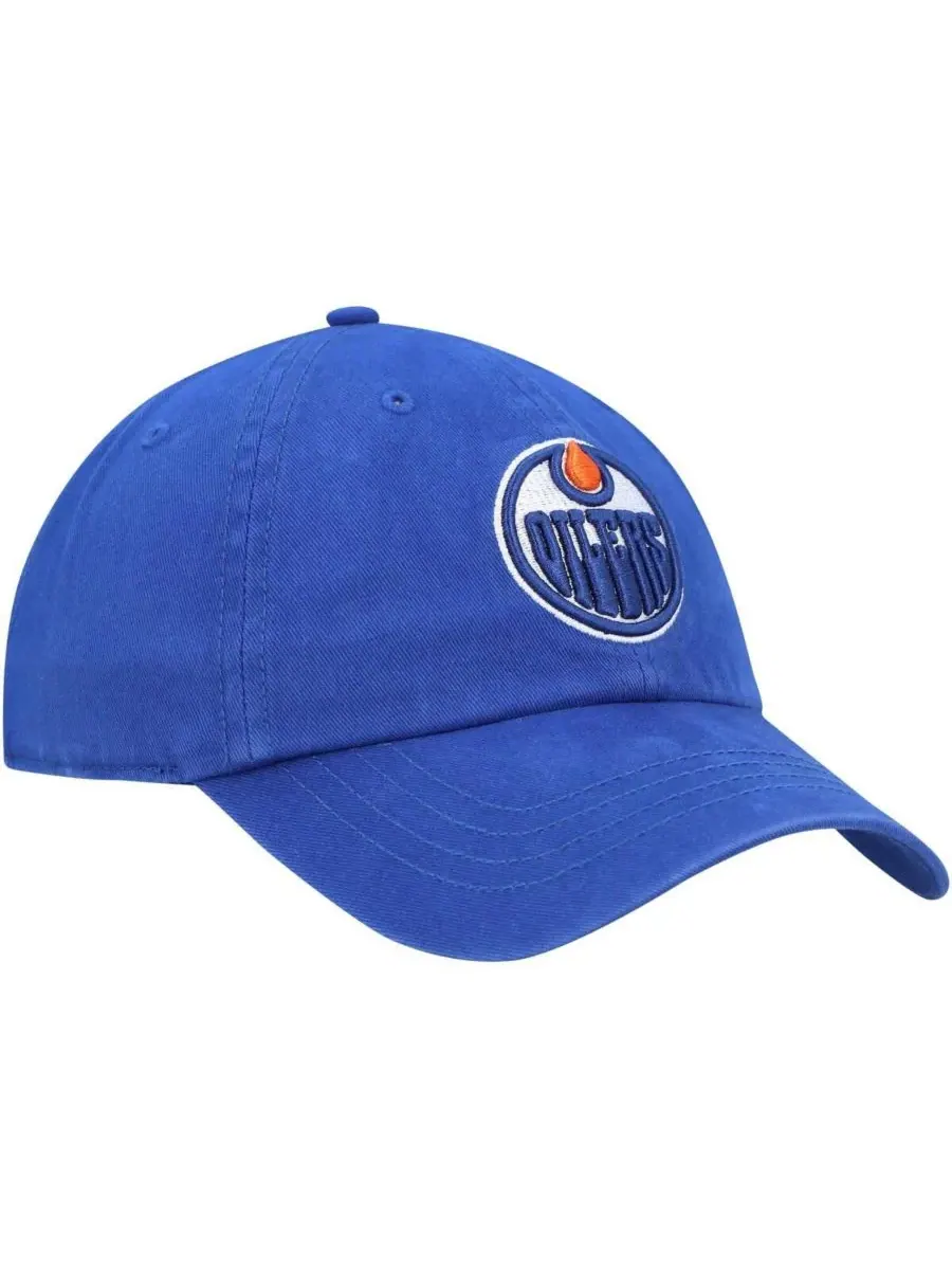 Женская регулируемая бейсболка Royal Edmonton Oilers Miata Clean Up '47 Brand — изображение 3 из 4, королевский