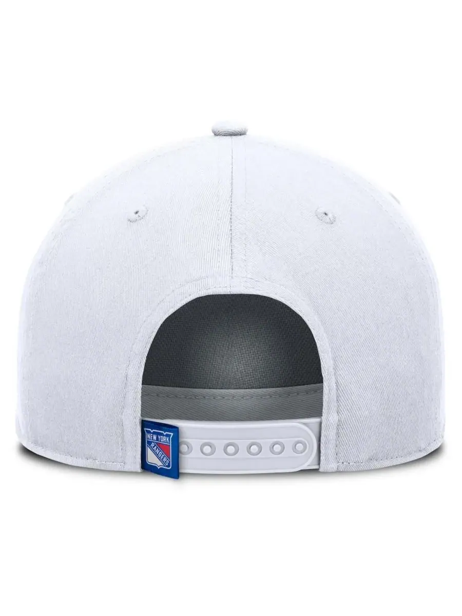 Fanatics Мужская белая регулируемая бейсболка New York Rangers Rope A-Frame — изображение 4 из 4, белый