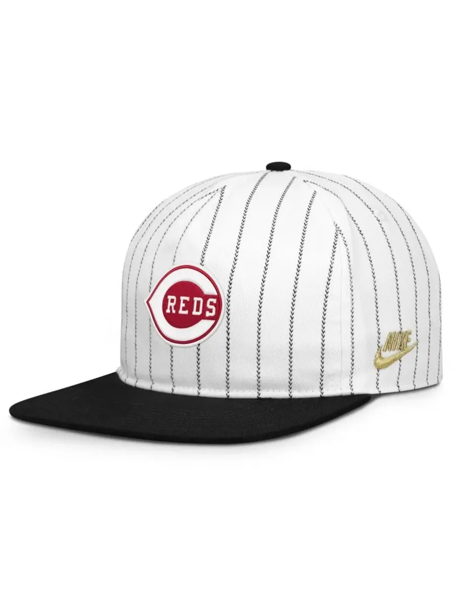 Бейсболка Nike Cincinnati Reds Cooperstown Collection Pro — изображение 1 из 4, белый черный