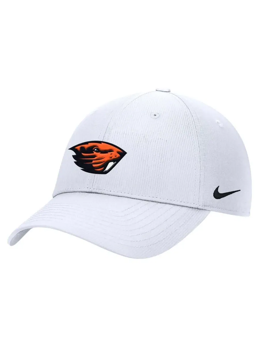 Nike Мужская белая регулируемая бейсболка Oregon State Beavers 2025 On-Field Club Performance — изображение 1 из 2, белый