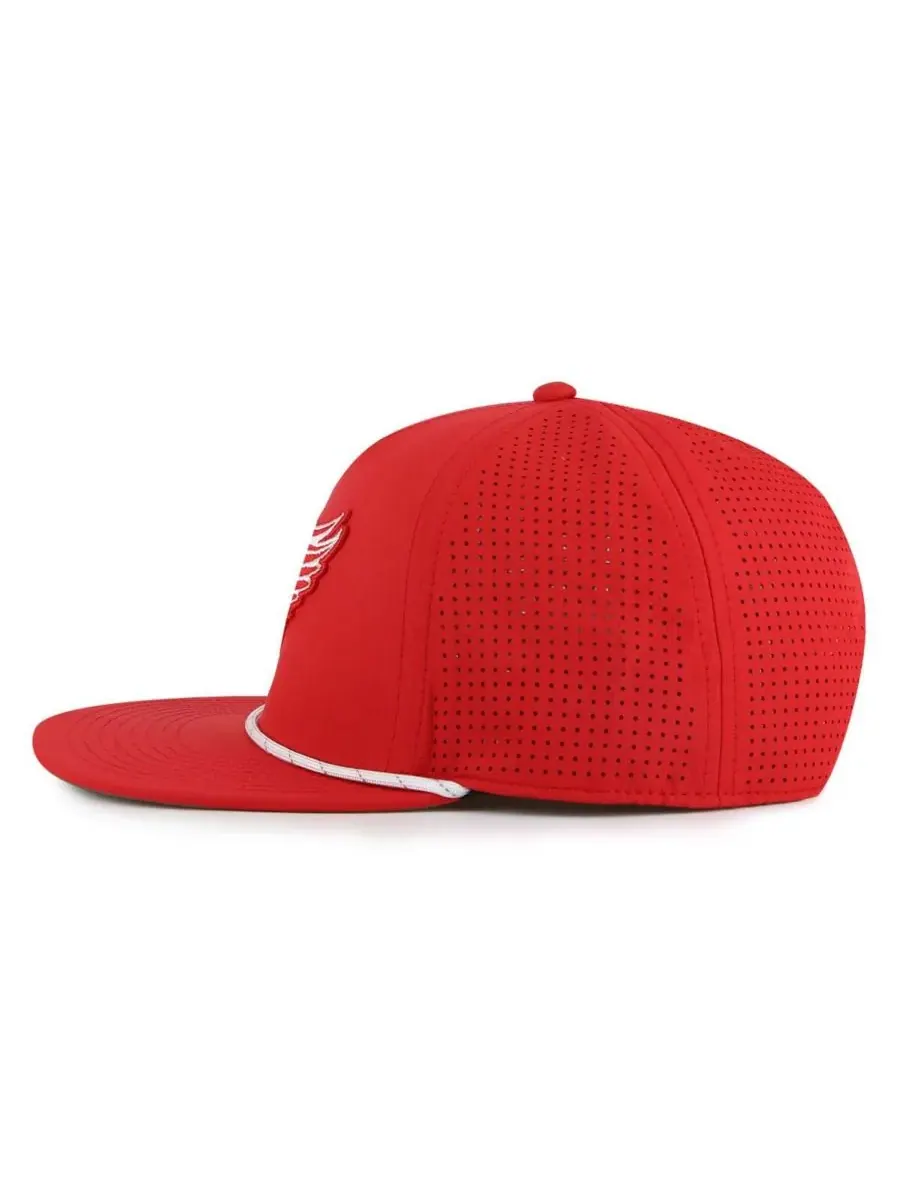 American Needle Мужская красная регулируемая кепка Detroit Red Wings Buxton Pro Tech — изображение 3 из 3, красный