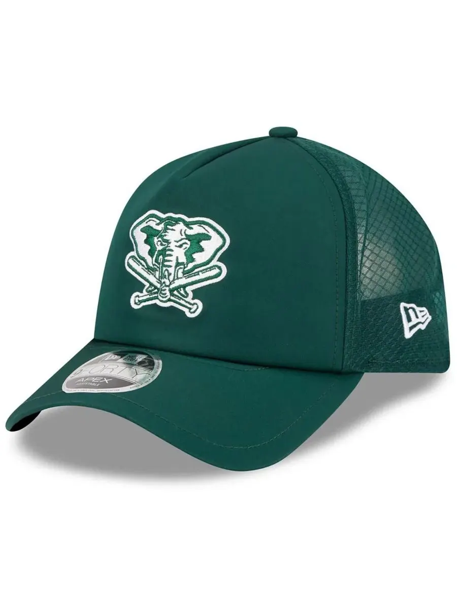 Кепка с эмблемой Athletics, модель 2026 Batting Practice Alternate Apex 9FORTY New Era — изображение 1 из 4, зеленый