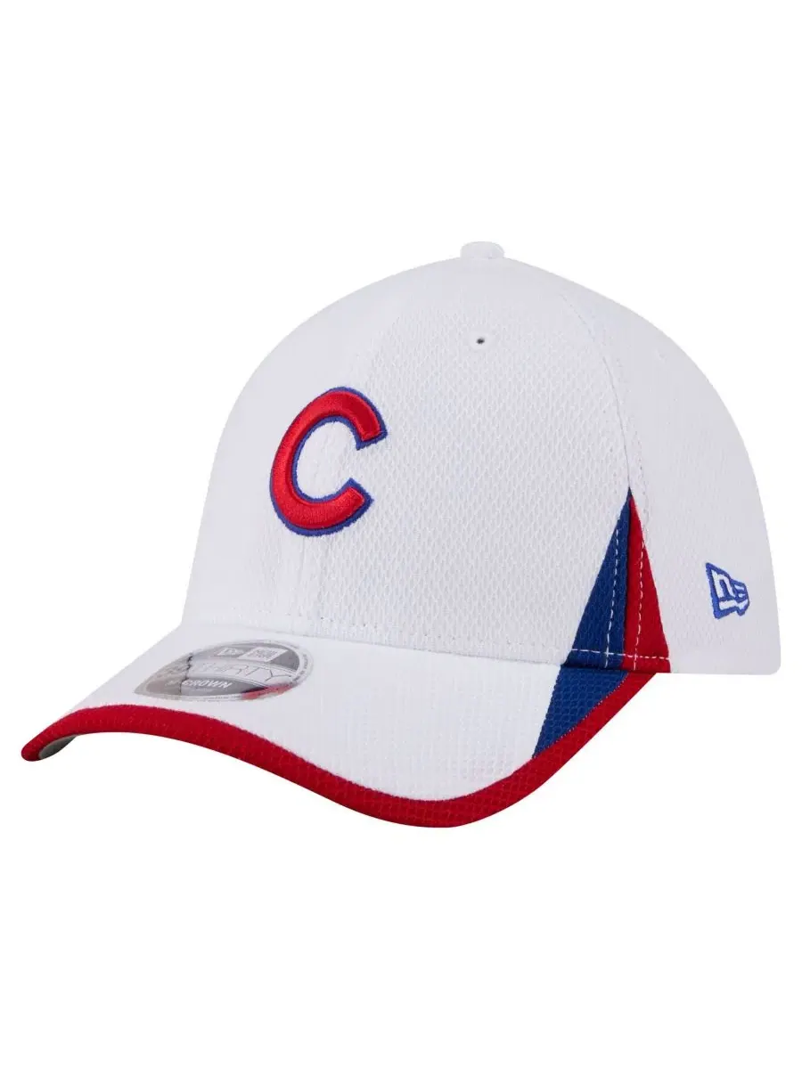 Бейсболка New Era Chicago Cubs Cut n Sew 39THIRTY Flex Hat — изображение 1 из 5, белый