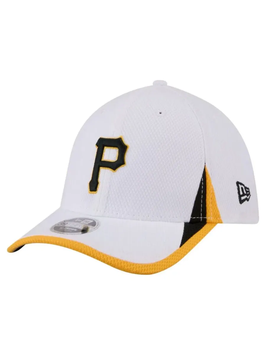Бейсболка New Era 39THIRTY с вышивкой Pittsburgh Pirates — изображение 1 из 5, белый
