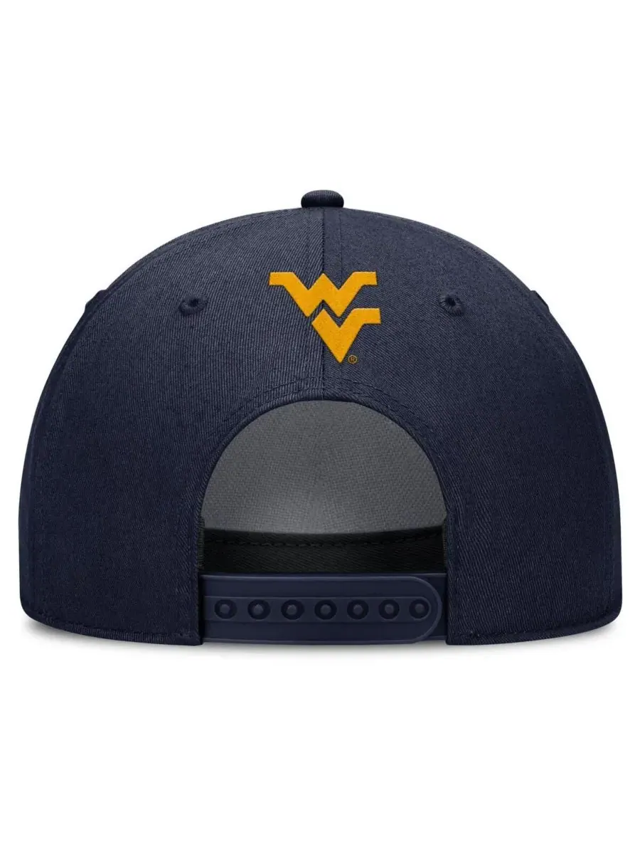 Nike Мужская регулируемая кепка West Virginia Mountaineers Rise Campus темно-синего цвета — изображение 4 из 4, темно-синий