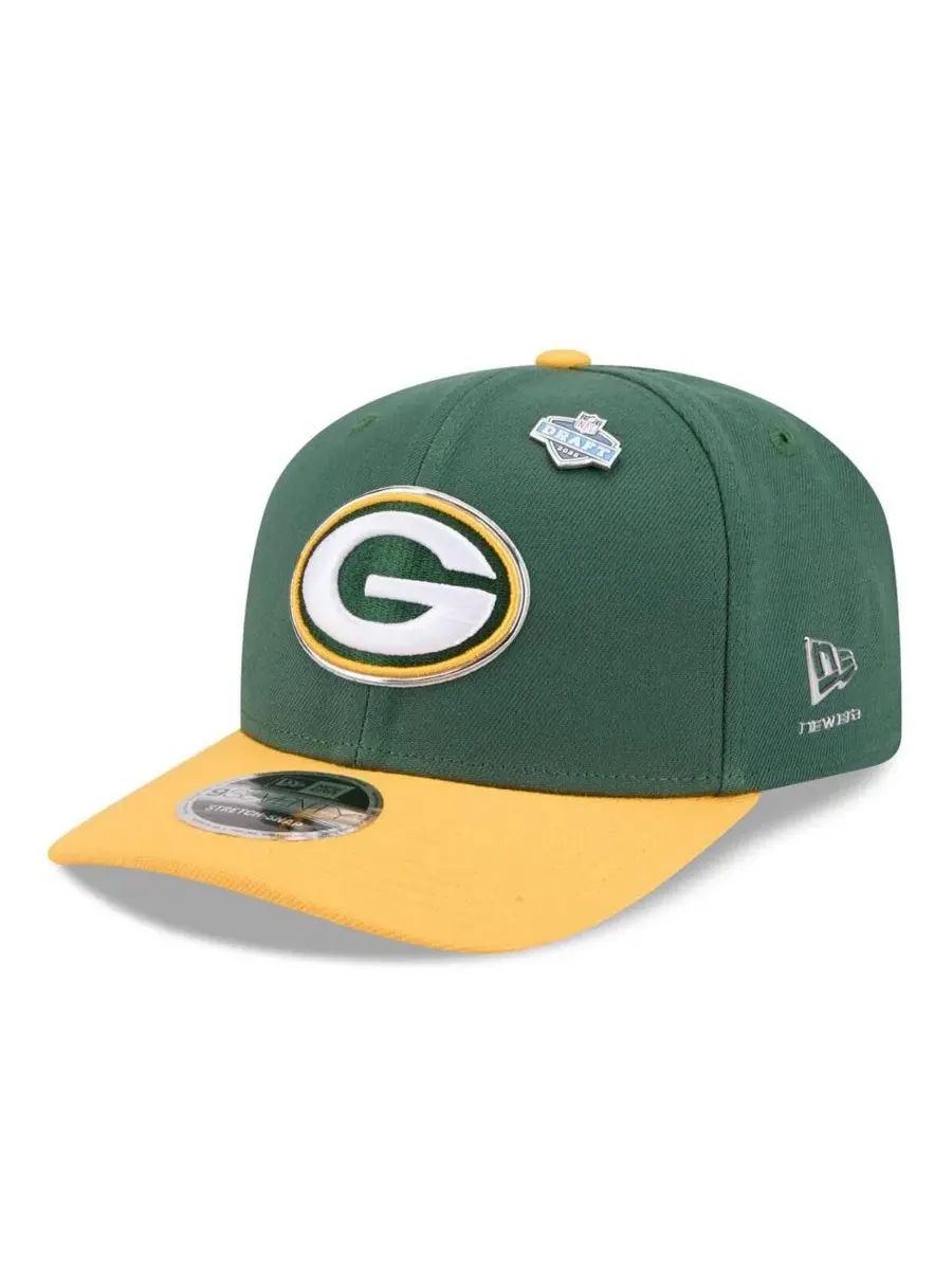 Кепка New Era 9SEVENTY Green Bay Packers 2026 NFL Draft — изображение 1 из 4, зеленый золотистый