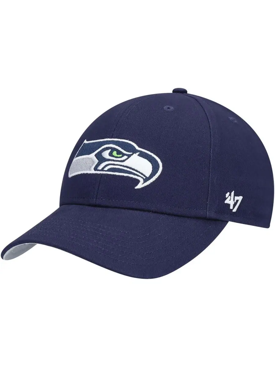 Бейсболка с вышивкой Seattle Seahawks '47 Brand — изображение 1 из 4, темно-синий