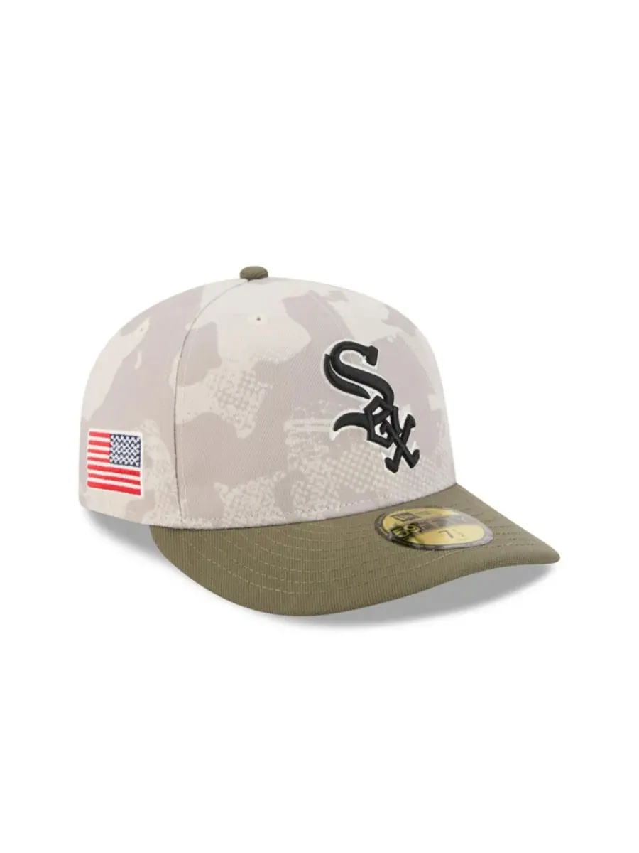 New Era Мужская светло-бежевая/оливковая бейсболка Chicago White Sox 2025, посвященная Дню — изображение 2 из 7