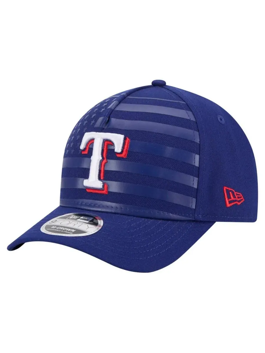 Мужская регулируемая кепка Royal Texas Rangers с американским флагом, модель 9FORTY M-Crown A-Frame — изображение 1 из 5