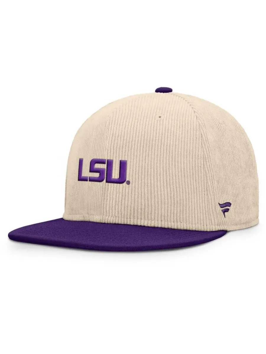 Fanatics Мужская бежевая бейсболка LSU Tigers Catcher Snapback — изображение 1 из 4, бежевый