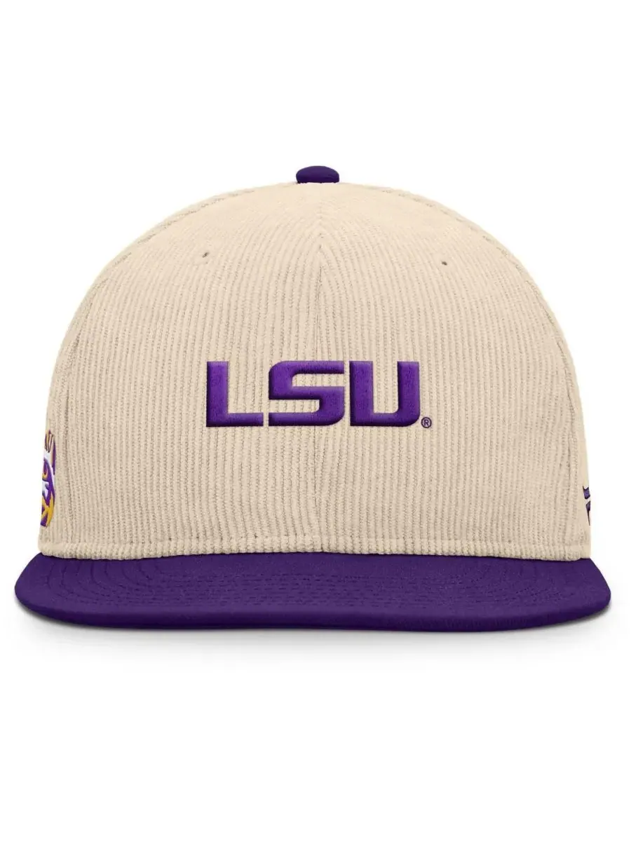 Fanatics Мужская бежевая бейсболка LSU Tigers Catcher Snapback — изображение 2 из 4, бежевый