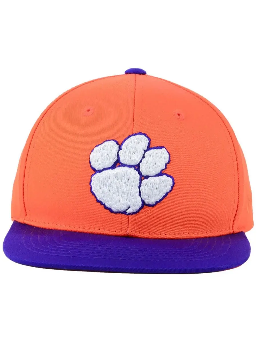 Бейсболка Clemson Tigers Maverick Snapback для юношей Top of the World — изображение 2 из 4, оранжевый/фиолетовый
