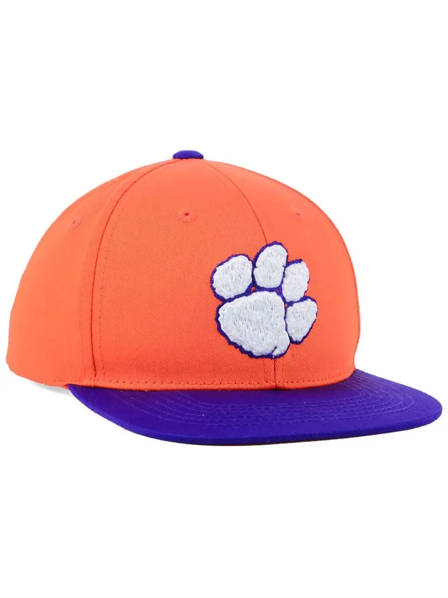 Бейсболка Clemson Tigers Maverick Snapback для юношей Top of the World — изображение 3 из 4, оранжевый/фиолетовый
