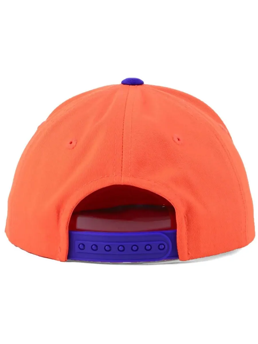 Бейсболка Clemson Tigers Maverick Snapback для юношей Top of the World — изображение 4 из 4, оранжевый/фиолетовый
